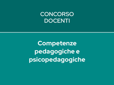 COMPETENZE PEDAGOGICHE E PSICOPEDAGOGICHE