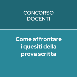 Concorso prova scritta